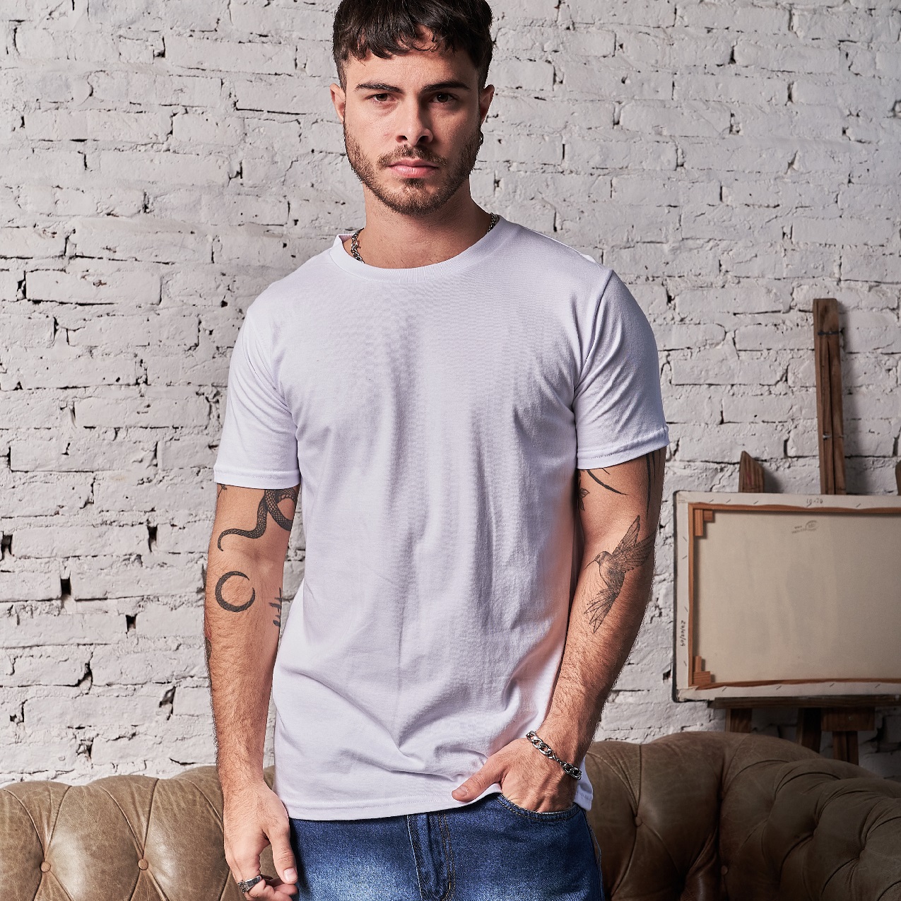 REMERA BASICA ALGODON CUELLO REDONDO
