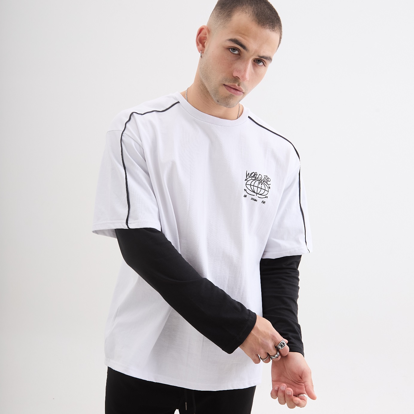 REMERA OVERSIZE DOBLE MANGA HEAVY ENVIVADA 16/1