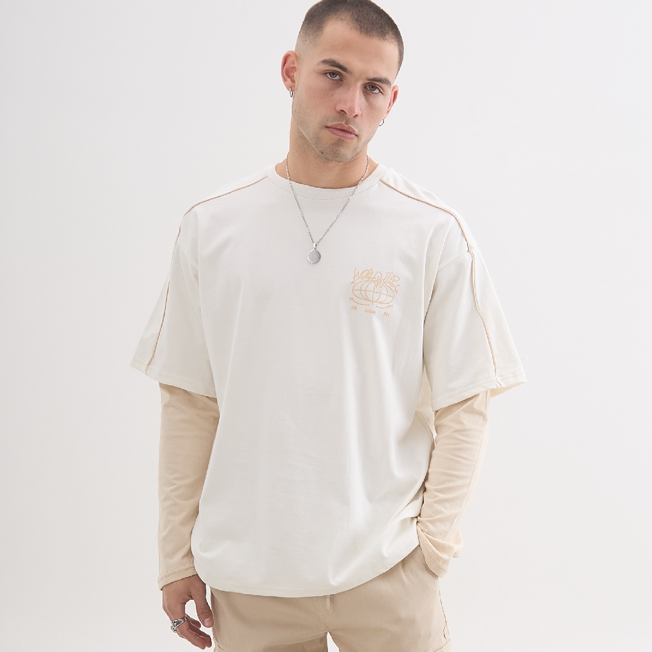 REMERA OVERSIZE DOBLE MANGA HEAVY ENVIVADA 16/1