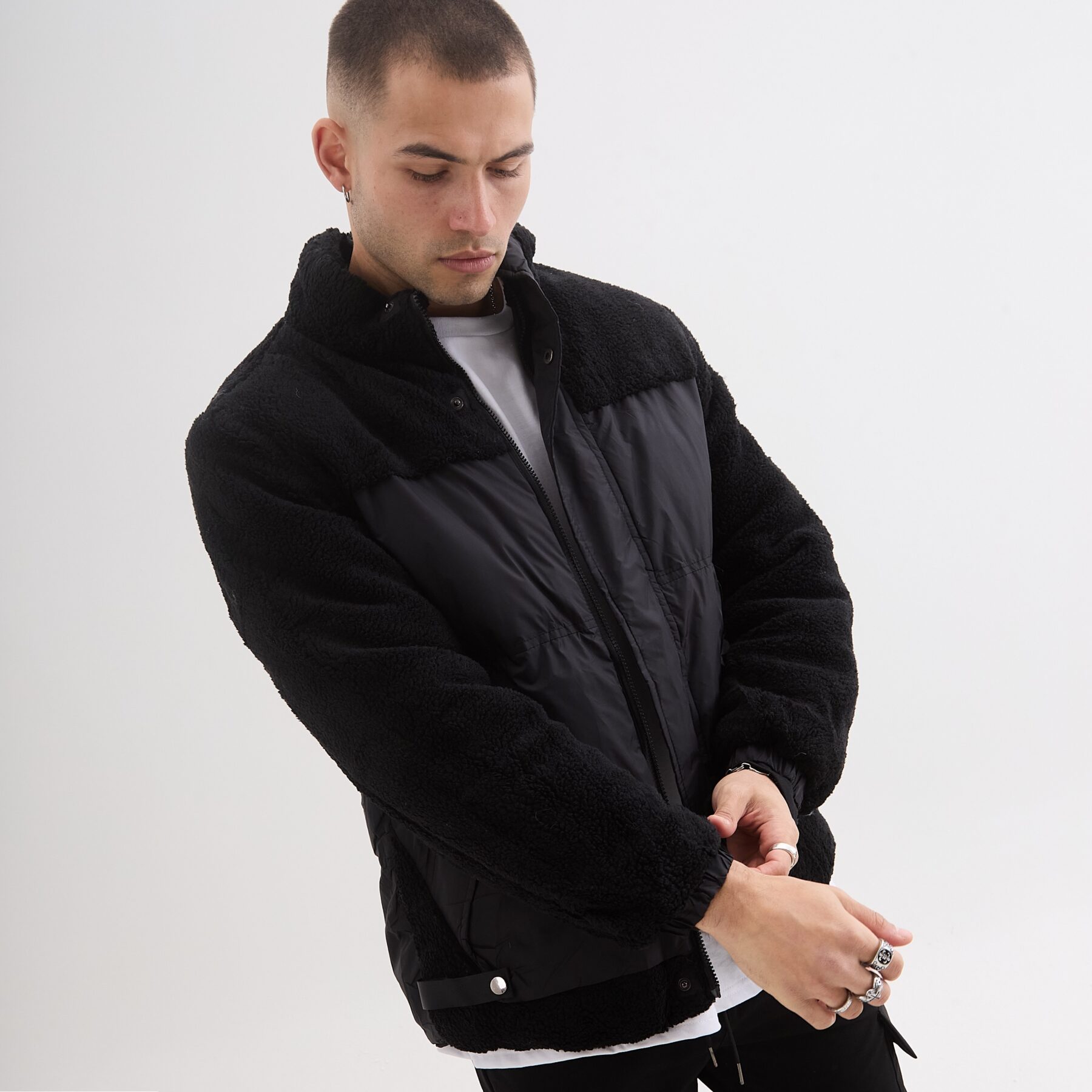 CAMPERA COMBINADA CON CORDERITO REVERSIBLE PREMIUM - Imagen 5
