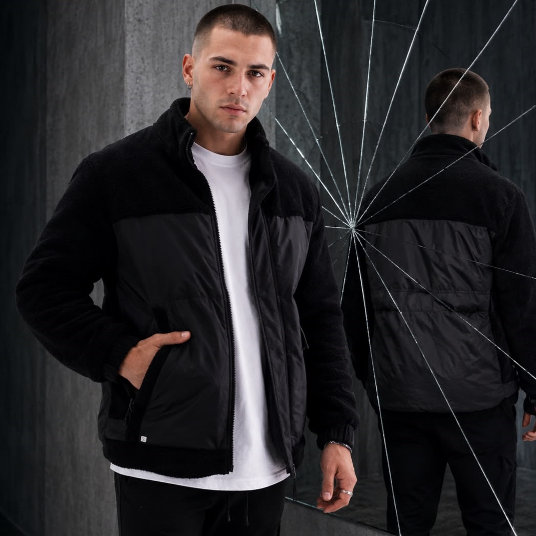 CAMPERA REVERSIBLE COMBINADA CON CORDERITO PREMIUM